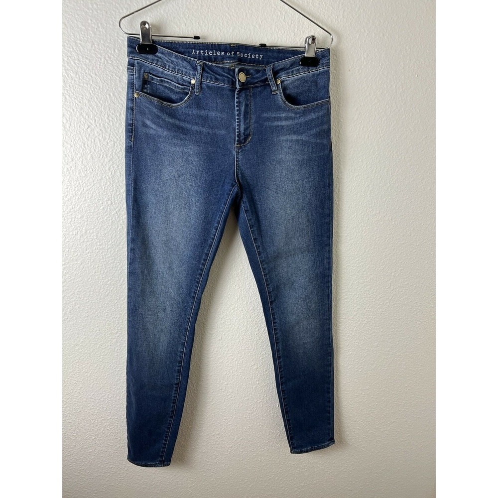 Articles of Society High Rise Skinny Jeans Stretch Medium Wash Denim Sz 29